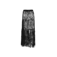 Summer Simple Style Solid Color Polyacrylonitrile Fiber Maxi Long Dress Skirts main image 2