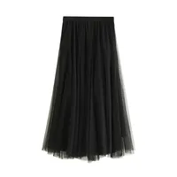 Summer Simple Style Solid Color Polyester Maxi Long Dress Skirts sku image 11
