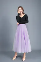 Summer Simple Style Solid Color Polyester Maxi Long Dress Skirts sku image 2