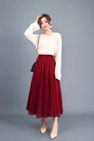 Summer Simple Style Solid Color Polyester Maxi Long Dress Skirts sku image 18