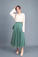 Summer Simple Style Solid Color Polyester Maxi Long Dress Skirts sku image 9