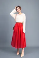 Summer Simple Style Solid Color Polyester Maxi Long Dress Skirts sku image 16