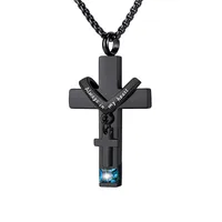 Hip-Hop Retro Geometric 304 Stainless Steel Inlay Rhinestones Men's Pendant Necklace main image 5