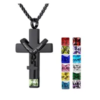 Hip-Hop Retro Geometric 304 Stainless Steel Inlay Rhinestones Men's Pendant Necklace main image 1