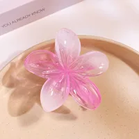 Women's Simple Style Flower Plastic Hair Claws sku image 1