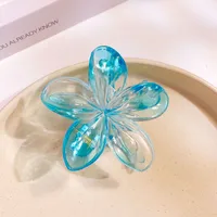 Women's Simple Style Flower Plastic Hair Claws sku image 3