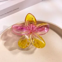 Women's Simple Style Flower Plastic Hair Claws sku image 8