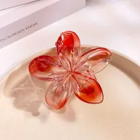 Women's Simple Style Flower Plastic Hair Claws sku image 5