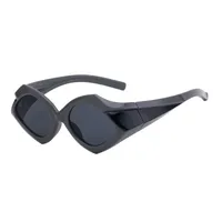 Simple Style Solid Color Pc Special-Shaped Mirror Full Frame Glasses sku image 2