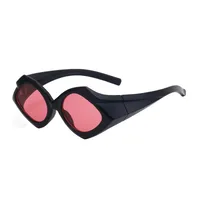 Simple Style Solid Color Pc Special-Shaped Mirror Full Frame Glasses main image 3