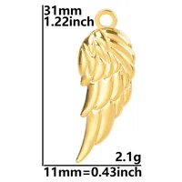 1 Piece 304 Stainless Steel Leaf sku image 3