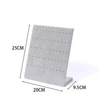 Simple Style L Shape Solid Wood Jewelry Rack main image 3