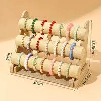 Elegant Solid Color Flannel Jewelry Rack main image 5
