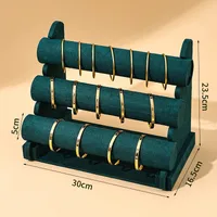 Elegant Solid Color Flannel Jewelry Rack main image 4