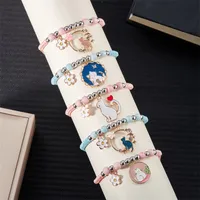 Simple Style Classic Style Color Block Alloy Polyester Wholesale Drawstring Bracelets main image 1