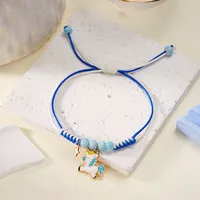 Simple Style Classic Style Color Block Alloy Polyester Wholesale Drawstring Bracelets sku image 2