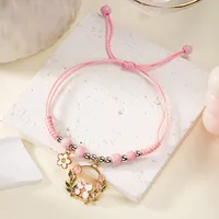 Simple Style Classic Style Color Block Alloy Polyester Wholesale Drawstring Bracelets sku image 4
