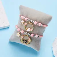Simple Style Classic Style Color Block Alloy Polyester Wholesale Drawstring Bracelets main image 4