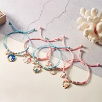 Simple Style Classic Style Color Block Alloy Polyester Wholesale Drawstring Bracelets main image 5