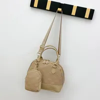 Women's Medium Pu Leather Solid Color Lingge Basic Classic Style Zipper Crossbody Bag sku image 4