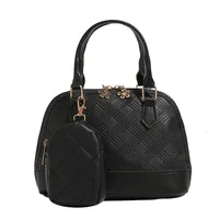Women's Medium Pu Leather Solid Color Lingge Basic Classic Style Zipper Crossbody Bag main image 5