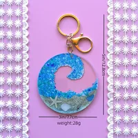 Cute Pastoral Animal Letter Arylic Asymmetrical Bag Pendant Keychain main image 4