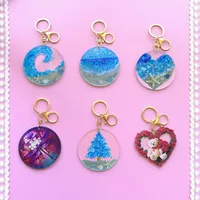 Cute Pastoral Animal Letter Arylic Asymmetrical Bag Pendant Keychain main image 1