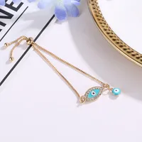 Retro Punk Ethnic Style Eye Rhinestones Alloy Wholesale Bracelets main image 3