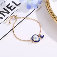 Retro Punk Ethnic Style Eye Rhinestones Alloy Wholesale Bracelets sku image 2