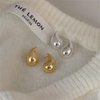 1 Pair Simple Style Water Droplets Sterling Silver Ear Studs main image 1