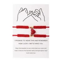 Casual Simple Style Classic Style Heart Shape Alloy Rope Wholesale Bracelets main image 2