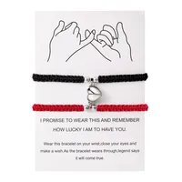 Casual Simple Style Classic Style Heart Shape Alloy Rope Wholesale Bracelets sku image 1