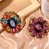 IG Style Simple Style Shiny Flower Alloy Inlay Rhinestones Zircon Women's Brooches main image 6
