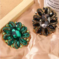 IG Style Simple Style Shiny Flower Alloy Inlay Rhinestones Zircon Women's Brooches main image 5