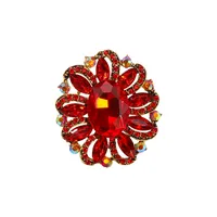 IG Style Simple Style Shiny Flower Alloy Inlay Rhinestones Zircon Women's Brooches main image 2