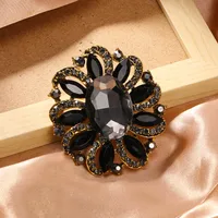 IG Style Simple Style Shiny Flower Alloy Inlay Rhinestones Zircon Women's Brooches sku image 2