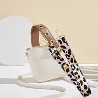 Polyester Color Block Leopard Bag Strap main image 4