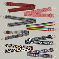 Polyester Color Block Leopard Bag Strap main image 1