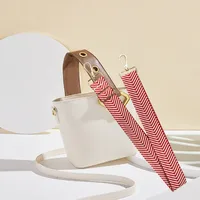 Polyester Color Block Leopard Bag Strap main image 2