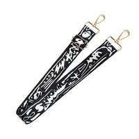 Polyester Color Block Leopard Bag Strap sku image 3