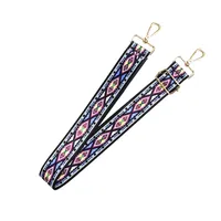 Polyester Color Block Leopard Bag Strap sku image 4
