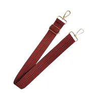 Polyester Color Block Leopard Bag Strap sku image 6