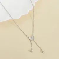 Wholesale Jewelry Elegant Butterfly 304 Stainless Steel Pendant Necklace main image 5