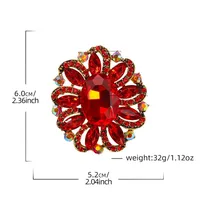 IG Style Simple Style Shiny Flower Alloy Inlay Rhinestones Zircon Women's Brooches main image 9