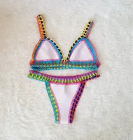 Women's Multicolor 2 Pieces Set Bikinis Swimwear sku image 1