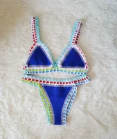 Women's Multicolor 2 Pieces Set Bikinis Swimwear sku image 4
