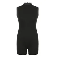 Women's Bodysuit Sleeveless Bodysuits Streetwear Solid Color main image 4