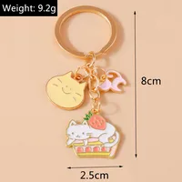 Cute Cat Alloy Keychain main image 10