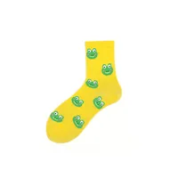 Unisex Cartoon Style Cute Frog Polyester Ankle Socks A Pair main image 2