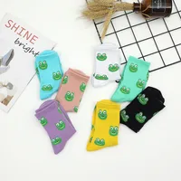 Unisex Cartoon Style Cute Frog Polyester Ankle Socks A Pair main image 3